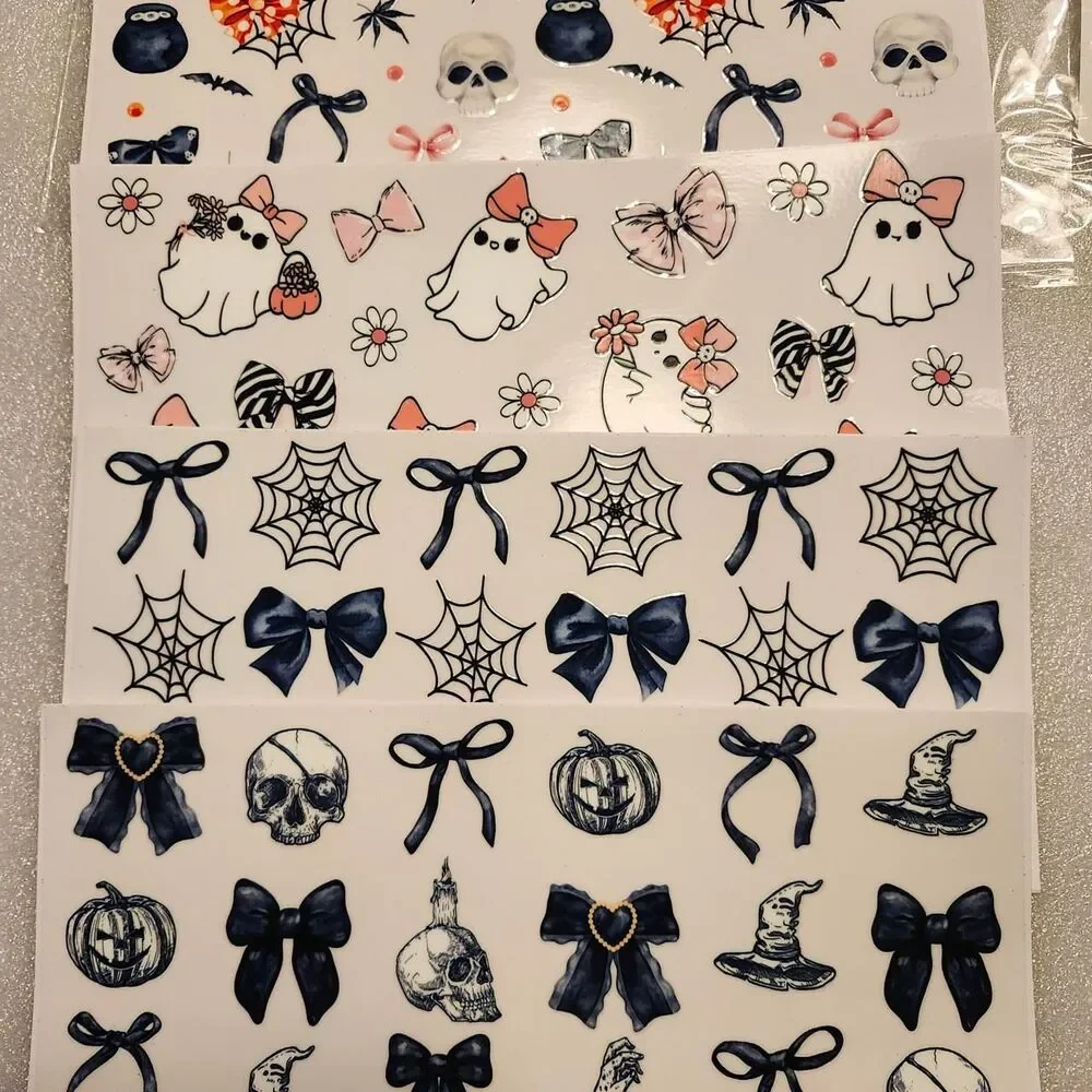 AFRITEE Transfer Cup Wraps Stickers - 4 Sheets Halloween Cup Wraps